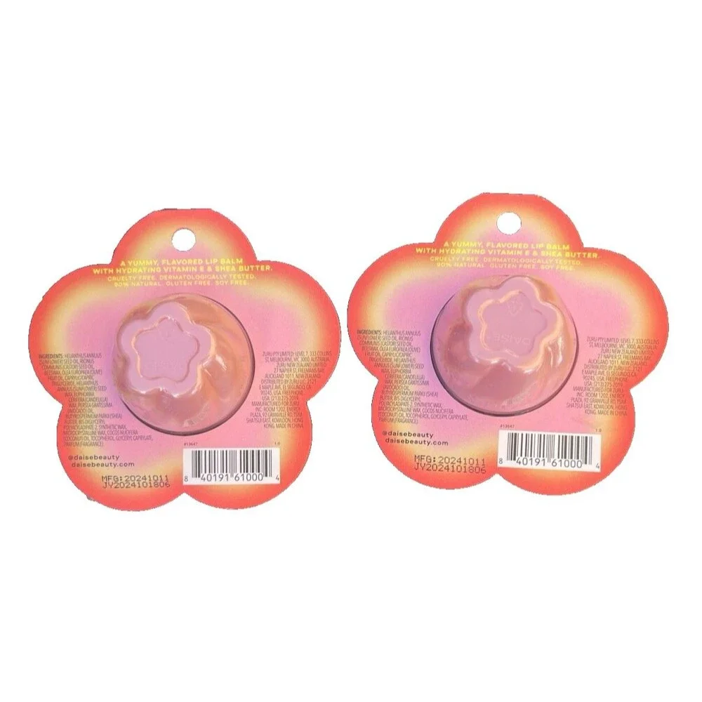 Lot of 2-Daise Juicy Pomegranate Flavor Hydrating Lip Balm Clear 7g New in Pkg